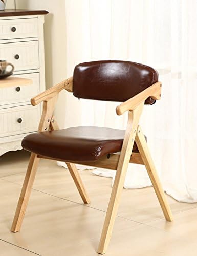 Desk Chair Pastoral Home With Solid Wood Folding Removable Wash Chair Backrest Computer Chair Office Chair ( Color : #3 , Design : Pack of 3 )