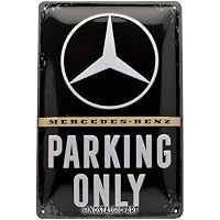 Nostalgic-Art Retro Blechschild 'Mercedes-Benz Kundendienst', 15x20 Cm – Vintage Metallschild Als Geschenk Für Autofans