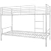 Produktbild Festnight Kinder Etagenbett Metall Bettrahmen Kinderbett Stockbett 208x96x150cm Metallbett Geeignet für Matratzengröße 200x90cm - Weiß