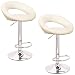 Produktbild HENGMEI 2er-Set Barhocker Barstuhl Tresenhocker mit lehne Hocker Kunstleder, 360° drehbar und höhenverstellbar r Barstühleer Küchenstuhl Farbwahl (Beige)