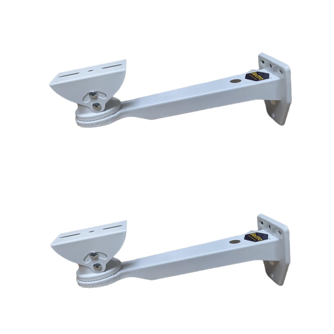 Bectro Heavy Duty Metal Wall Mounting Bracket/Stand 11" for Bullet Camera & Housing (Enclosure), Universal Indoor & Outdoor Usage, Compatible with 1MP to 12MP Resolution Camera (Pack of 2 Pcs.)