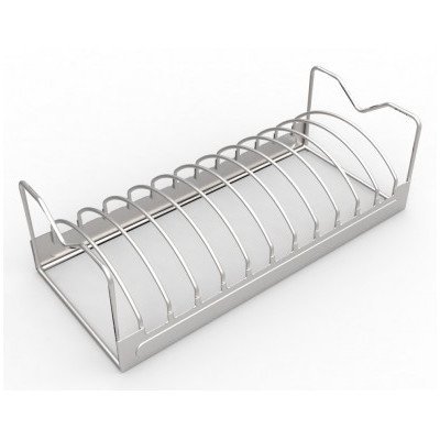 Tepro Rippchen-Halter und Bratenkorb, 16.5 x 38 x 12 cm, silber, 8586