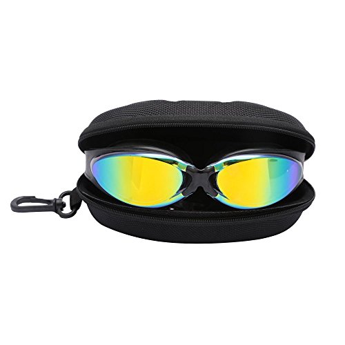 Experten Schwimmbrille von Bezzee Pro Farbe Objektiv Gläser, Antibeschlagbeschichtung, Wasserdicht, Anpassbar, Schwimmbrille für, Erwachsene 180 ° WeitwinkelSicht, FürMänner Frauen, Beinhaltetein Schutzetui & Ohrstöpsel - 5