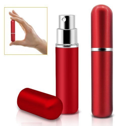 SODIAL(TM) 5ml Red Travel Perfume Aftershave Atomizer Atomiser Spray Bottle