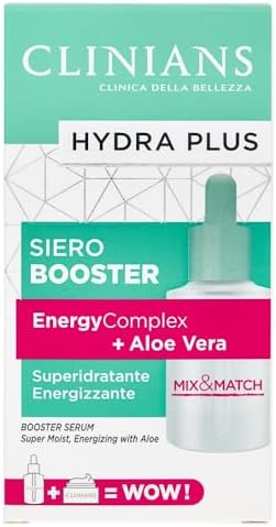 CLINIANS | Hydra Plus Siero Booster, Dermatologicamente Testato, Made in Italy, 30 ml