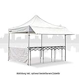 verkaufszelt mieten Die Seitenwände lassen sich individuell bedrucken.