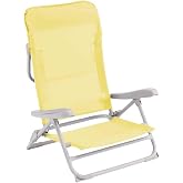 Outwell Seaford 4 Pozisyonlu &amp; Konforlu Katlanır Plaj Sandalyesi Sunburst