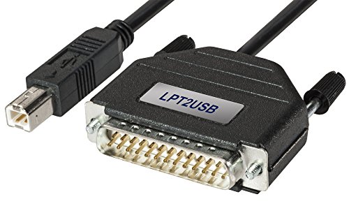 SECOMP Konverter Kabel Parallel nach USB 25Pol Sub-D auf USB Typ-B 1,8m