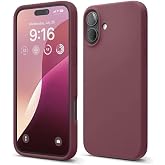 Lavderuar iPhone 17 ile Uyumlu İ&ccedil;i Kadife Lansman Silikon Kılıf &ndash; Kamera Korumalı, Darbe Emici, Premium Yumuşak Kapak Bordo