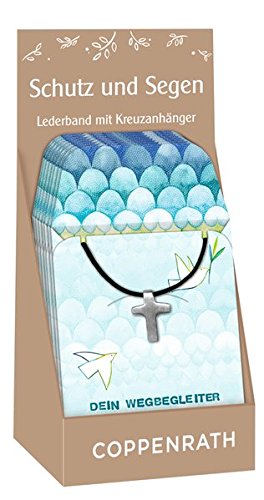 Preisvergleich Produktbild Halskette - Dein Wegbegleiter: Leder-Halsband mit Kreuzanhänger (Verkaufseinheit)