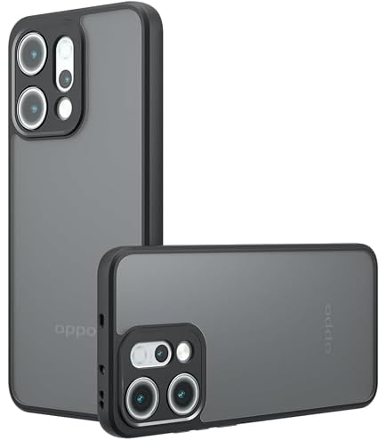 ILING Cover per OPPO Reno 14 5G (Reno14 5G), Opaca Militare Antiurto Rigido PC Silicone TPU Bumper Custodia con Magnetico Anello Supporto e Scorrevole Protezione Fotocamera (Rosso
