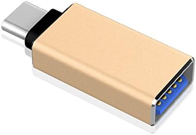 ECVILLA Type-C to Micro HyperDrive USB 3.0 Adapters for 12" MacBook, ChromeBook ,Pixel, Nexus 5X, Nexus 6P, Nokia N1, OnePlus 2 and More (Gold)