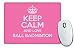 Produktbild Pink Keep Calm und Love Ball Badminton Mauspad Farbe 1133
