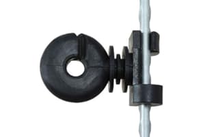 EIDER LANDGERÄTE GMBH Weidezaun Zusatzisolator 100x "Klemmfix" für Federstahlpfähle