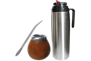 Gaucho Bruno Yerba Mate zucca, Bombilla e Flask precisione Beccuccio