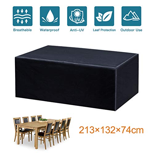 Fayttoli Funda para Muebles de Jardín Impermeable Oxford Muebles de Jardin Cubierta, Tamaño 213 x 132x 74cm