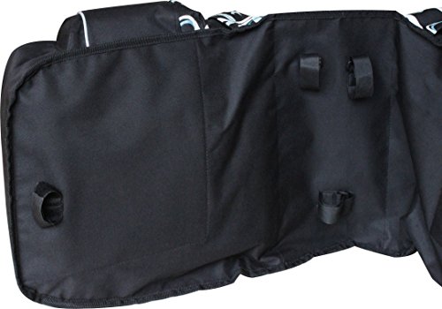 DCCN Fahrradtasche Gepäckträgertasche Fahrrad Seitentasche Super Design 3 in 1 Hinter Koffer 37 L Schwarz - 6