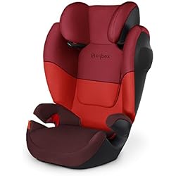 Cybex - Silla de coche grupo 2/3 Solution M SL, sin ISOFIX, 15-36kg, desde los 3 hasta los 12 años aprox., Rumba Red