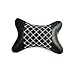 PU Leather Car Auto Seat Head Neck Rest Cushion Headrest Pillow Pad 1pcs (White Line)