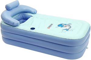 OU BEST CHOOSE Bañera Independiente hinchable, plegable, de PVC, para adultos, portátil, para casa y viajes