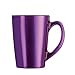 Produktbild Tasse Schüssel Frühstück 32 cl aus Glas bunt violett mit Griff für Bar Kaffee Cappuccino Milch Tee Luminarc Flashy Breakfast