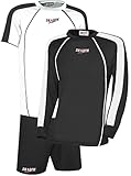  DragonSport Trikot-Set LONDON Lang- & Kurzarm, Größe:XS/S (176/S), Farbe:weiss/schwarz