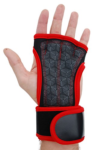 KAWIKANI Kraftsport-Handschuhe & Crossfit-Handschuhe für dein Fitness-Training! Die Fitnesshandschuhe mit Extra Grip und Handgelenk-Bandagen! - 5