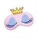 Produktbild Augenmaske zum Schlafen, süße Frauen Lady Gilrs Baby lange Cilia Krone Fantasy Augen Abdeckung, Reise Gesicht Reisen schlafen Deichaugen Schatten Augenmaske E