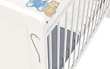 Polini Kids Babybett Gitterbett Beistellbett mit verstellbarem Gitter 120×60 Simple 220 in weiß ,3037-04 - 5
