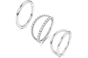 MILACOLATO 3PCS 16G Piercing Nariz Acero Quirurgico Anillos De Nariz Pendientes para Nariz Aro para Mujeres Septum Clicker CZ Segmento Articulado Tabique Labio Helix Cartílago Daith Tragus