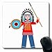 Produktbild Mousepad Lustiger Häuptling Kleiner Indianer Clip Urlaub Hut Native Pilgrim Americana Antikes Design Mauspad Rutschfester Gummi für Notebook Laptop PC Computer