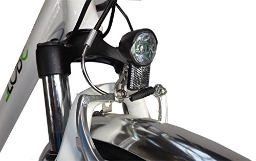 LLobe Erwachsene 28 Zoll City E-bike Blanche, Weiß, 49 cm, 130705 - 5