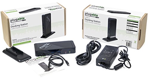 Plugable USB-C Dockingstation mit HDMI Schnittstelle und 60 W Aufladeleistung für MacBook Retina 12″ 2015 / 2016, Dell XPS 13 uvm. (inklusive Netzteil für EU und GB) - 5