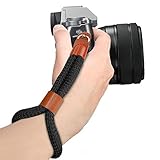 Longitud Adjustable - Longitud de la cuerda de algodón de unos 23 cm, y el diámetro de aproximadamente 10 mm. Con el lazo de cuero, puede ajustar fácilmente la longitud de la muñeca para que se ajuste a su muñeca.