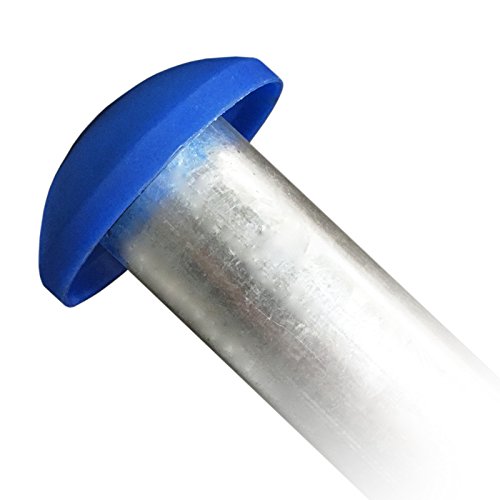 AWM Trampolin 8x Endkappen blau Sicherheitsnetz Kappen Pfosten-Stangen Ersatzteil 25 mm - 2