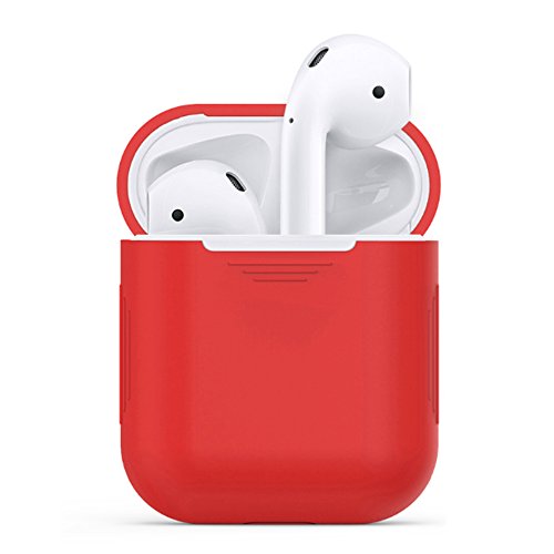 Preisvergleich Produktbild iprotect Silikonhülle für Apple Airpod Box Schutzcase in Rot
