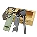 Price comparison product image Magnesium Fire Starter Flint Striker + Ruler + Whistle Survival Tool Kit for Outdoor Camping Living Survival