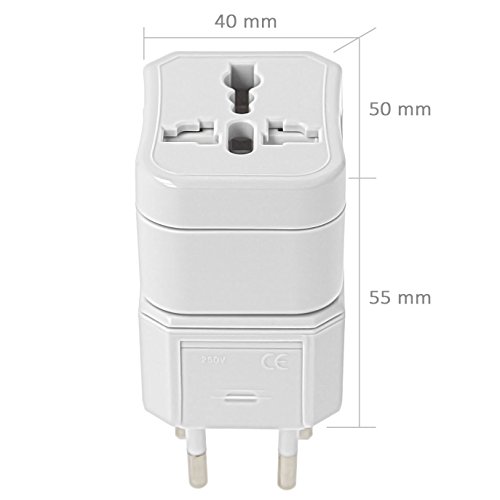 INIBUD Universal Reiseadapter kompakt Immer die passende Steckdose auf Reisen dabei! Für USA, China, Japan, Kanada, Australien, UK GZRA-MG0054-01601YR - 6
