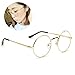Produktbild Retro Runde Brille Mit Fensterglas Damen Herren Brillenfassung
