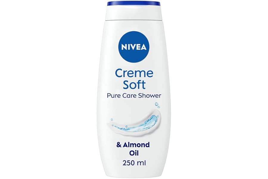 NIVEA Care Shower Creme Soft (250 ml) Enriched with Almond Oil, Moisturising Gel Body Wash, Skin Moisturiser with Mild Scent