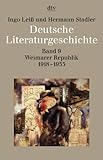 Image de Deutsche Literaturgeschichte vom Mittelalter bis zur Gegenwart in 12 Bänden: Band 9: Weim