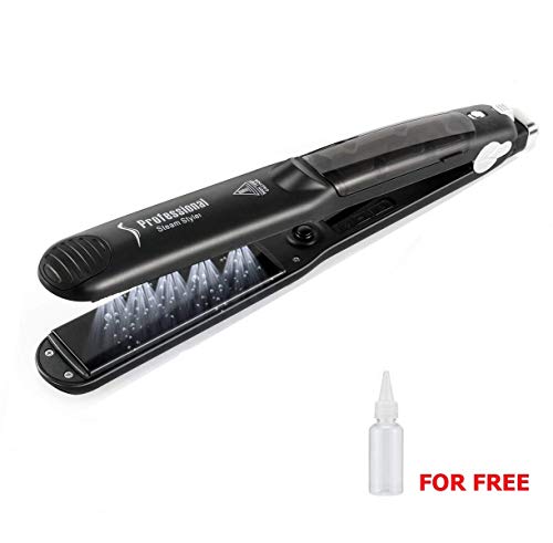 Preisvergleich Produktbild L&Z Dampf Haarglätter Professioneller Keramik Spray Glätteisen Multifunktions Lockenwickler Haar Salon Dampfstyler mit Stecker 450F