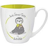 Schöne Kaffeetasse mit Anti-Stress Spruch für Azubis, zum Beispiel als Glücksbringer vor einer Prüfung