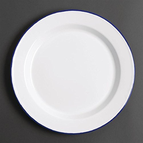 6 x Olympia esmalte placa de cena 245 mm servicio comedor cocina vajilla