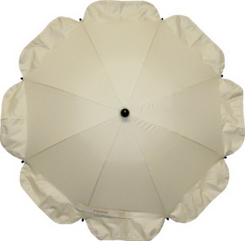 Preisvergleich Produktbild Kinderwagen Sonnenschirm Rund mit UV-Schutz 50+ - natur
