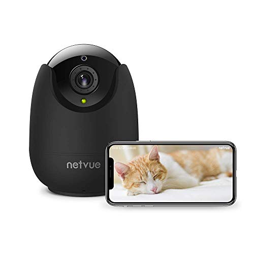 Cámaras de Vigilancia, Netvue HD Cámaras IP WiFi con Alerta de Detección de Movimiento, Zoom Digital 8X, Visión Nocturna, Audio Bidireccional, Seguridad para el Hogar/Bebé/Mascotas