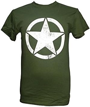 The Wooden Model Company Ltd United States Army - US Military T Shirt with White Star Motif