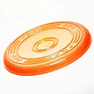 RvPaws Funny Silicone Flying Saucer Dog Cat Toy Dog Game Flying Discs Resistant Chew Puppy Training Interactive Pet Supplies(Orange)