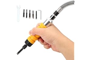 AUSLA Ciseau de Sculpture éLectrique, Machine de Sculpture Sur Bois électrique, Ciseau de Sculpture éLectrique, pour Outils de Sculpture Menuiserie 16 x 3cm