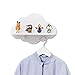 Produktbild Luvel - Wolken Kinderregal + Kindergarderobe mit 2 Haken, Maße Wolke : 30 x 20 x 1 cm/Regalfläche 28 x 11 x 1 cm-weiß